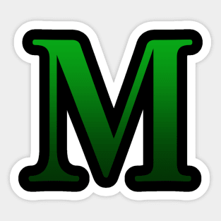 Green Roman Numeral 1000 M Sticker